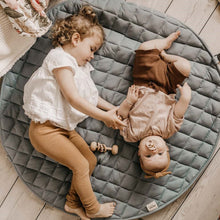 Load image into Gallery viewer, Organic Soft Baby Play Mat and Storage Bag – Dusty Blue by Play and Go
