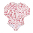 Pastel pink leopard - Swimsuit Girls Long Sleeves by Swim Essentials