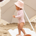 Pastel pink leopard - Swimsuit Girls Long Sleeves by Swim Essentials
