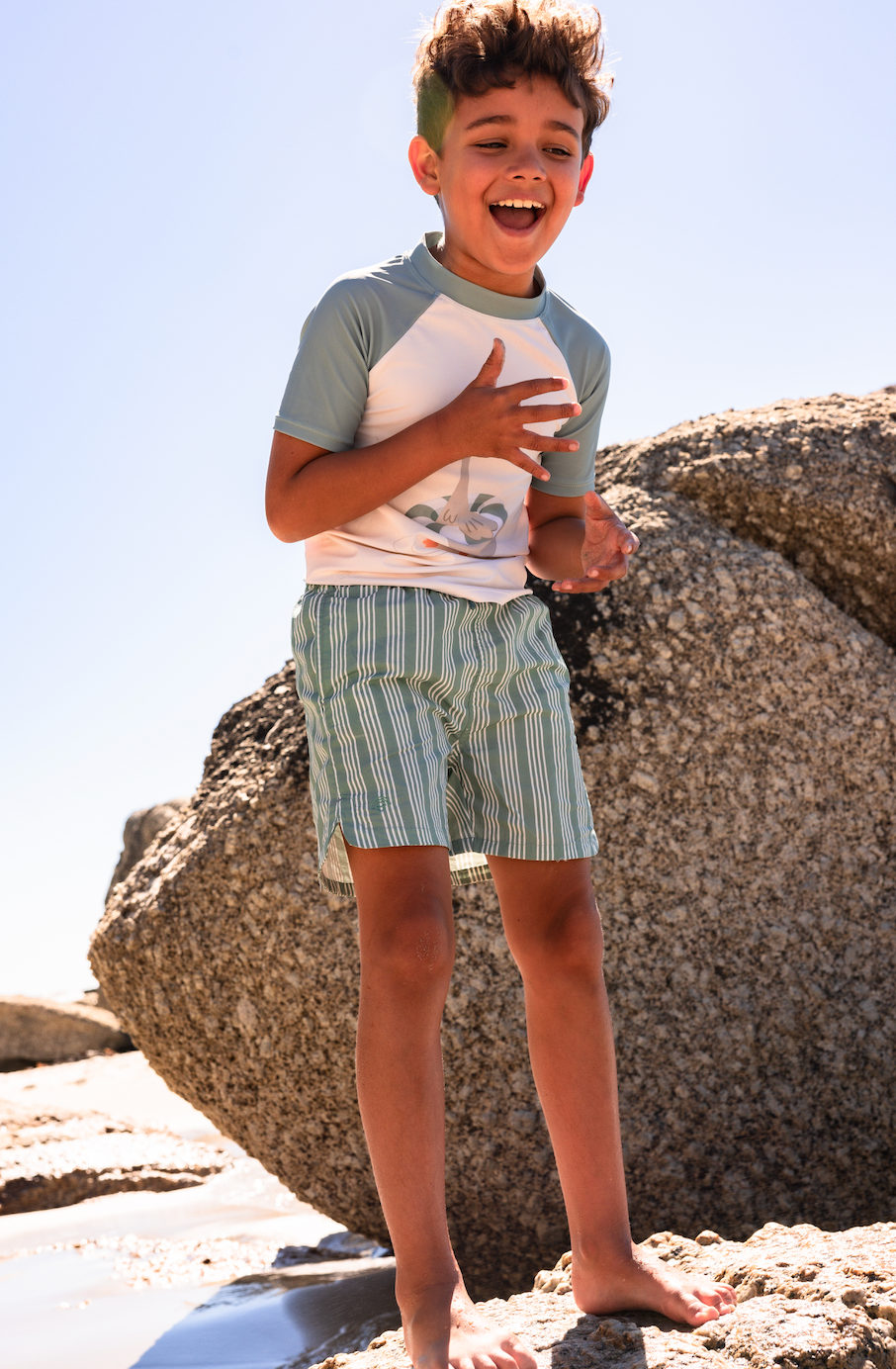 Resort Stripe shorts by Swim Essentials