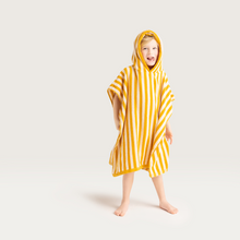 Load image into Gallery viewer, Yellow Striped Print  Poncho 65 x 65 cm by Swim Essentials
