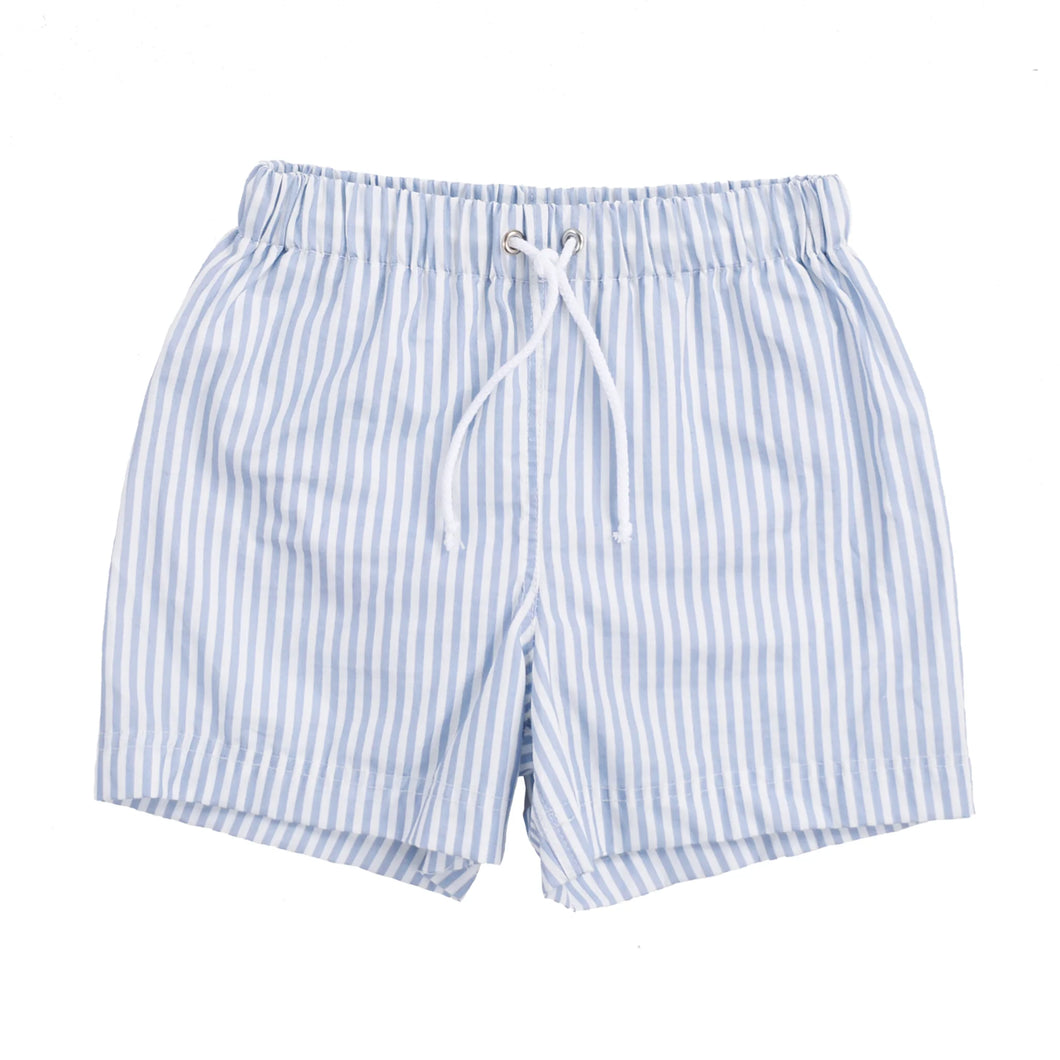 Light blue striped swim shorts by Swim Essentials