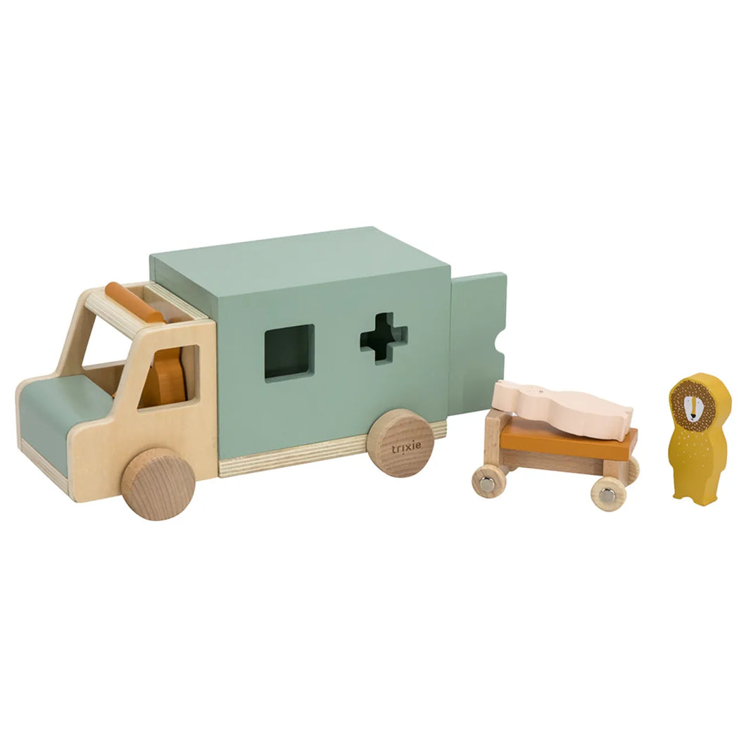 Wooden Ambulance - Green by Trixie