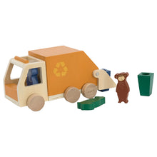 Load image into Gallery viewer, Wooden Garbage Truck - Orange by Trixie
