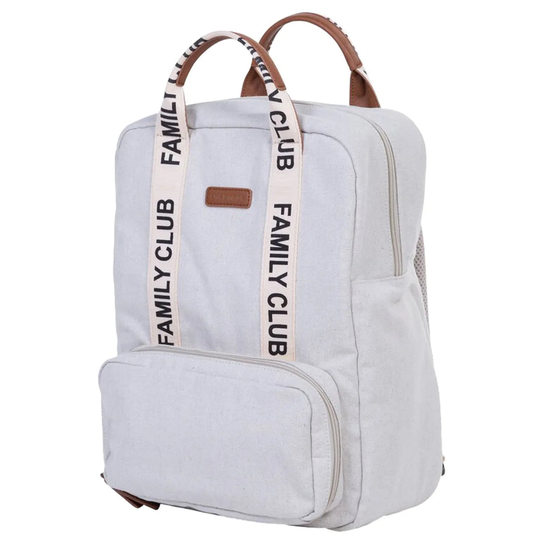 Signature Canvas Family Club Backpack - Off White - Childhome