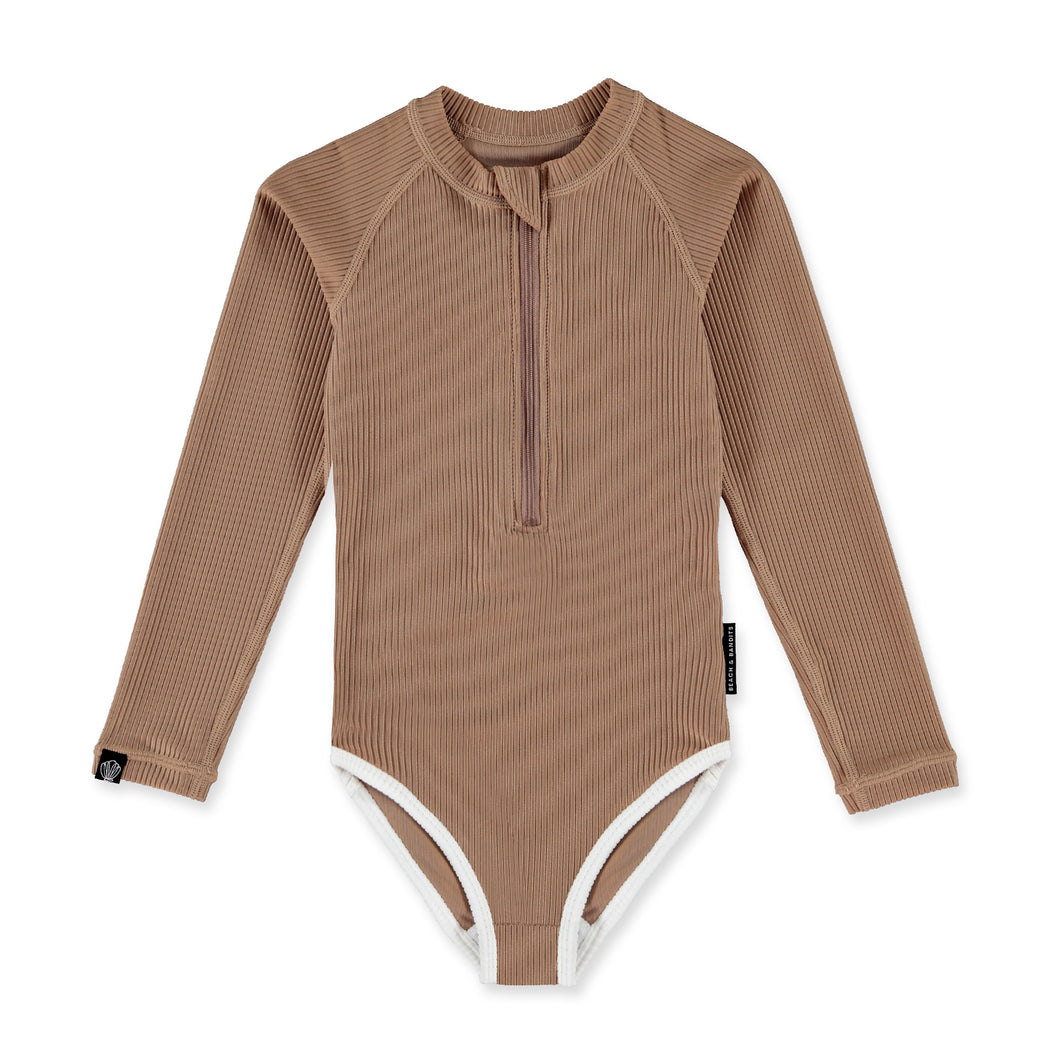 TROPICOOL SS24 - CHOCOLATE RIBBED Swimsuit