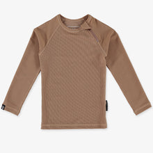 Load image into Gallery viewer, TROPICOOL SS24 - CHOCOLATE RIBBED Long Sleeve Swim Tee
