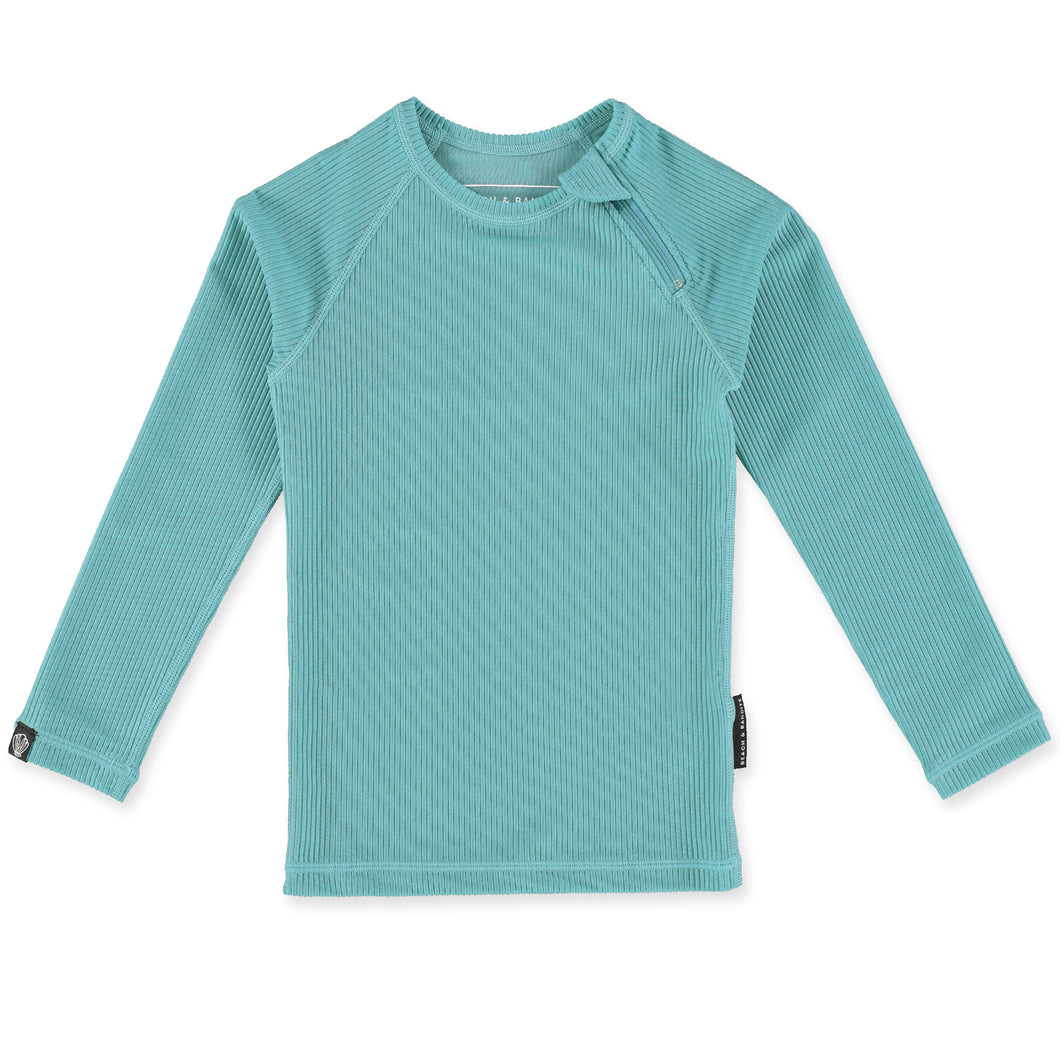 TROPICOOL SS24 - COASTAL RIBBED Long Sleeve Swim Tee