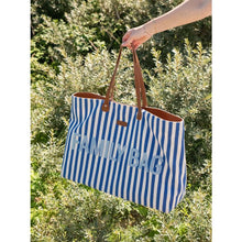 Load image into Gallery viewer, Family Bag Electric stripes blue/ light blue by Childhome
