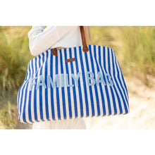 Load image into Gallery viewer, Family Bag Electric stripes blue/ light blue by Childhome
