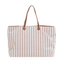 Load image into Gallery viewer, Family Bag Electric STRIPES - NUDE/TERRACOTTA by Childhome
