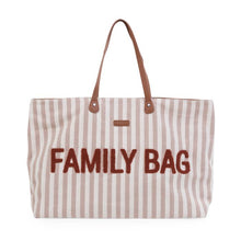 Load image into Gallery viewer, Family Bag Electric STRIPES - NUDE/TERRACOTTA by Childhome
