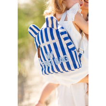 Load image into Gallery viewer, MY FIRST BAG CHILDREN&#39;S BACKPACK - STRIPES - ELECTRIC BLUE by Childhome
