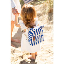 Load image into Gallery viewer, MY FIRST BAG CHILDREN&#39;S BACKPACK - STRIPES - ELECTRIC BLUE by Childhome
