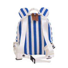 Load image into Gallery viewer, MY FIRST BAG CHILDREN&#39;S BACKPACK - STRIPES - ELECTRIC BLUE by Childhome
