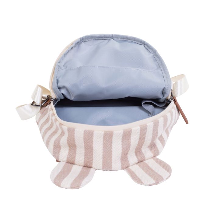 MY FIRST BAG CHILDREN'S BACKPACK - STRIPES - NUDE/TERRACOTTA by Childhome