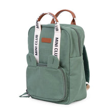 Load image into Gallery viewer, MINI CLUB KIDS BACKPACK - SIGNATURE - CANVAS - GREEN by Childhome
