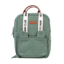 Load image into Gallery viewer, MINI CLUB KIDS BACKPACK - SIGNATURE - CANVAS - GREEN by Childhome
