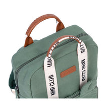 Load image into Gallery viewer, MINI CLUB KIDS BACKPACK - SIGNATURE - CANVAS - GREEN by Childhome
