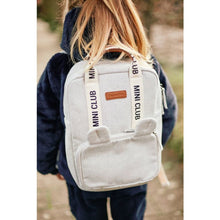 Load image into Gallery viewer, MINI CLUB KIDS BACKPACK - SIGNATURE - CANVAS - OFF WHITE Childhome
