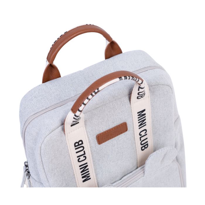 MINI CLUB KIDS BACKPACK - SIGNATURE - CANVAS - OFF WHITE Childhome