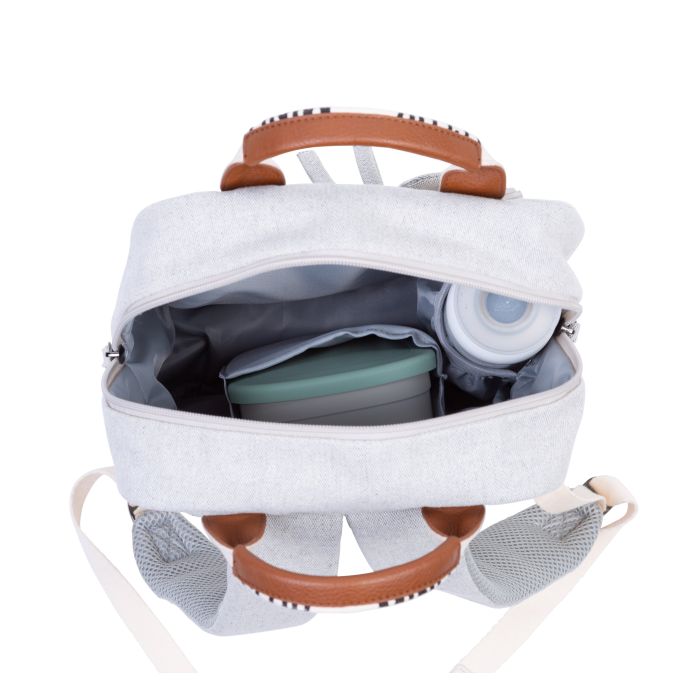 MINI CLUB KIDS BACKPACK - SIGNATURE - CANVAS - OFF WHITE Childhome