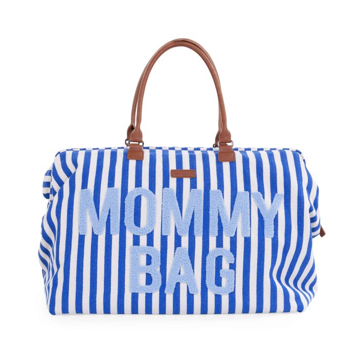 MOMMY BAG ® NURSERY BAG - STRIPES - ELECTRIC BLUE/LIGHT BLUE by Childhome