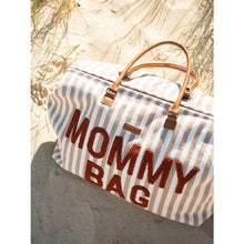 Load image into Gallery viewer, MOMMY BAG ® NURSERY BAG - STRIPES - NUDE/TERRACOTTA by Childhome
