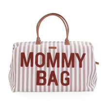 Load image into Gallery viewer, MOMMY BAG ® NURSERY BAG - STRIPES - NUDE/TERRACOTTA by Childhome
