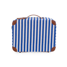 Load image into Gallery viewer, Mini Traveller Kids Suitcase Stripes Electric Blue/LightMini Traveller Kids Suitcase by Childhome
