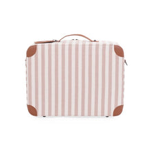 Load image into Gallery viewer, Mini Traveller Kids Suitcase Stripes NUDE/TERRACOTTA by Childhome
