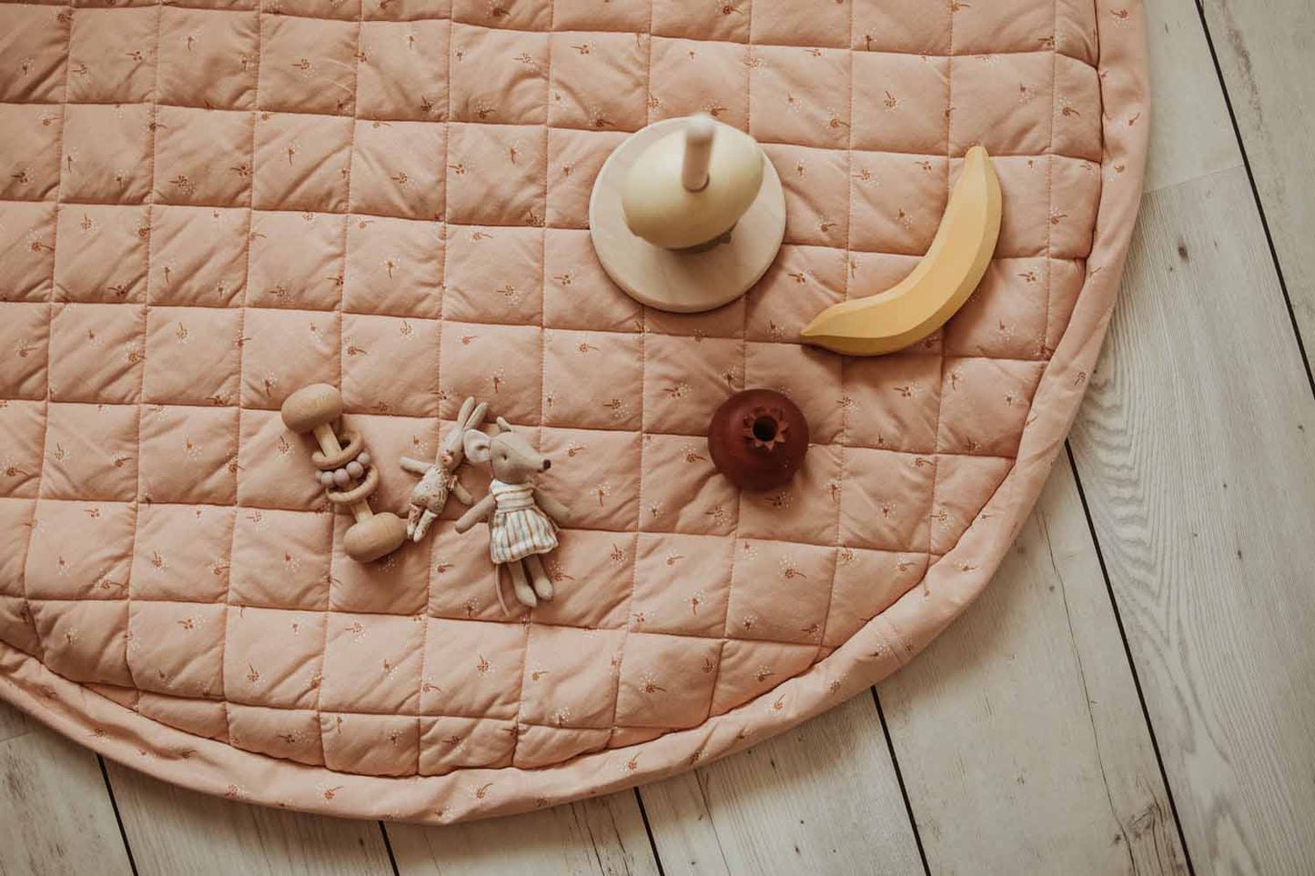 Organic Soft Baby Play Mat and Storage Bag – Fleuri by Play and Go