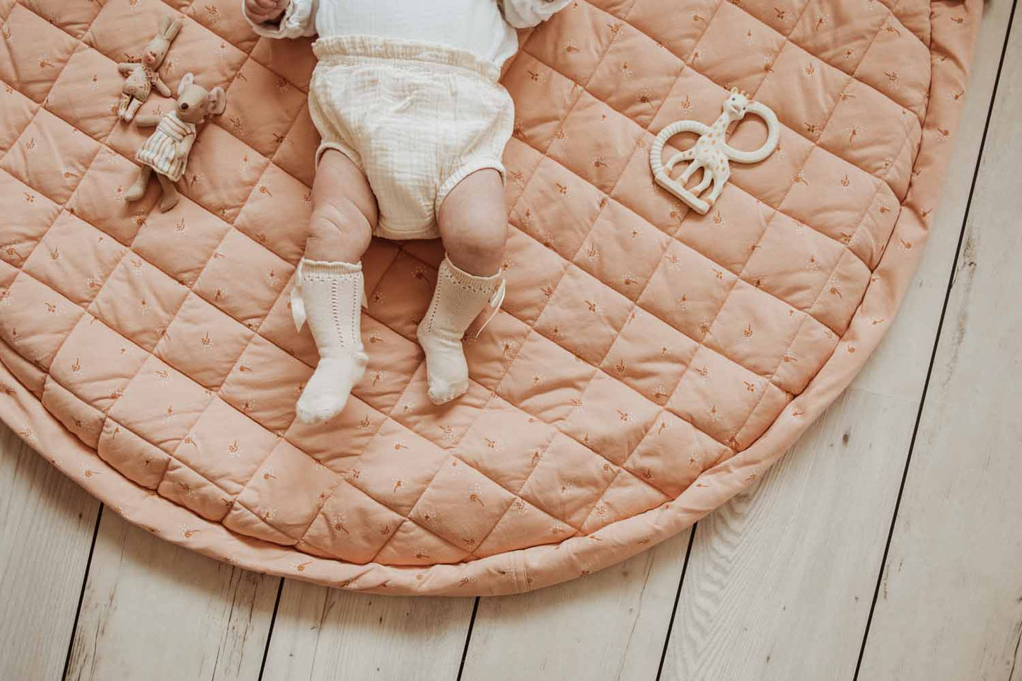 Organic Soft Baby Play Mat and Storage Bag – Fleuri by Play and Go