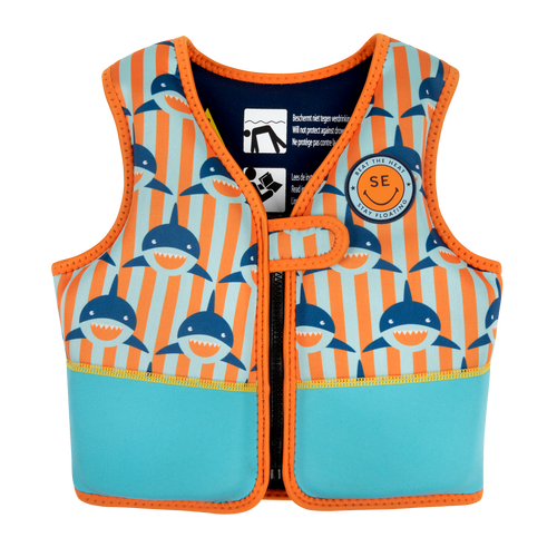 Shark orange - Swim Vest - Kids by Swim Essentials