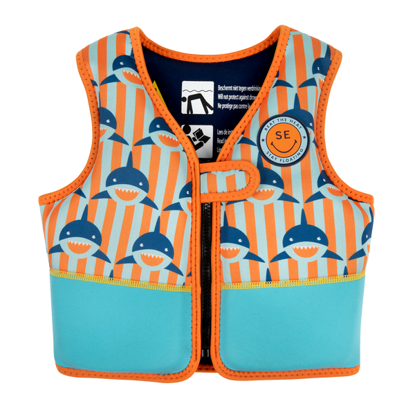 Shark orange - Swim Vest - Kids by Swim Essentials