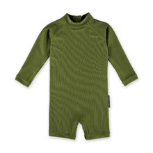 Load image into Gallery viewer, TROPICOOL SS24 - PESTO RIBBED Baby Swimsuit
