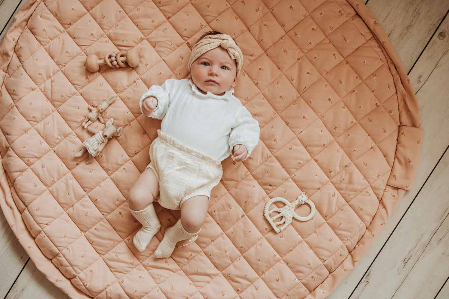 Organic Soft Baby Play Mat and Storage Bag – Fleuri by Play and Go
