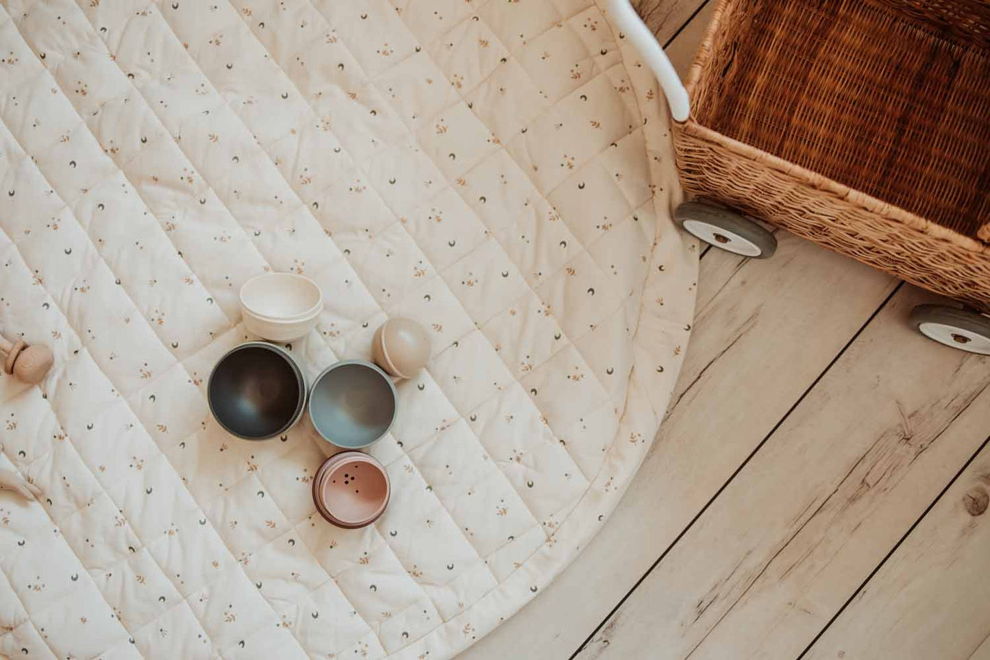 Organic Soft Baby Play Mat and Storage Bag – Moon by Play and Go