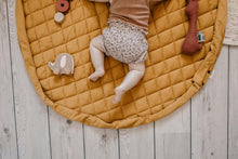 Load image into Gallery viewer, Organic Soft Baby Play Mat and Storage Bag – Mustard Chai Tea by Play and Go
