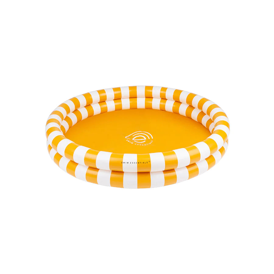 Yellow Stripes Printed Children's Pool 100cm By Swim Essentials