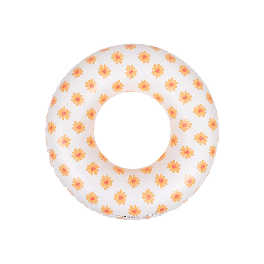 Flower Heart Printed Transparent Swimring 55 cm - By Swim Essentials