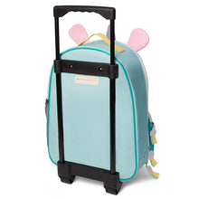 Load image into Gallery viewer, Zoo Kids Rolling Luggage - Unicorn by SkipHop
