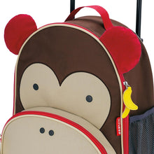 Load image into Gallery viewer, Zoo Kids Rolling Luggage - Monkey by SkipHop
