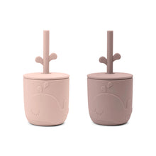 Load image into Gallery viewer, Peekaboo straw cup 2-pack Wally Powder
