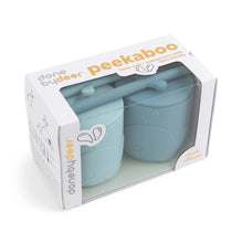 Load image into Gallery viewer, Peekaboo straw cup 2-pack Wally Blue
