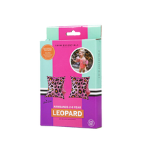 Load image into Gallery viewer, Rose Gold Leopard Inflatable Armbands 2-6 years By Swim Essentials
