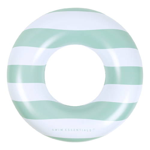Pastel green striped - Swim Ring - 90 cm by Swim Essentials