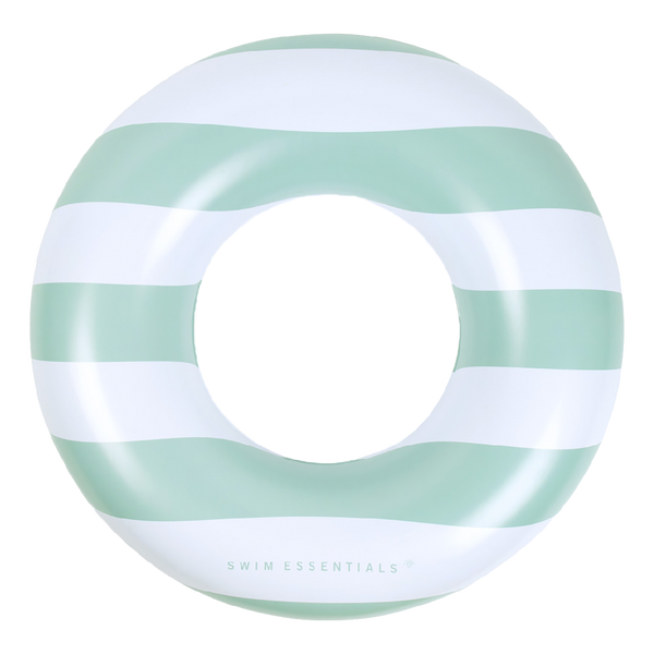 Pastel green striped - Swim Ring - 90 cm by Swim Essentials