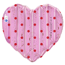 Load image into Gallery viewer, Pink with Red dots Heart shape Float 150cm- By Swim Essentials
