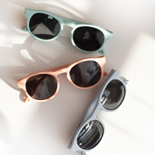 Load image into Gallery viewer, Flexible Baby Sunglasses - James Blue Mist by Little Sol+
